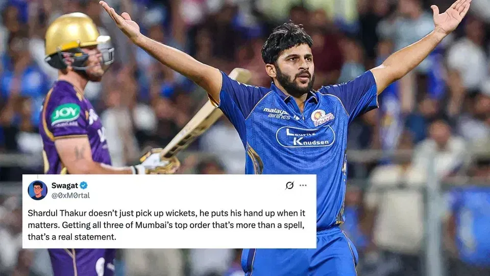 IPL 2026: KKR के ख़िलाफ़ शानदार प्रदर्शन से फ़ैंस हुए शार्दुल ठाकुर दीवाने